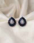 Aura Royal Blue Teardrop Studs