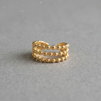Ava Gold-Plated Band Ring