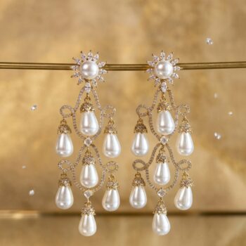 Doria Long Pearl Earrings