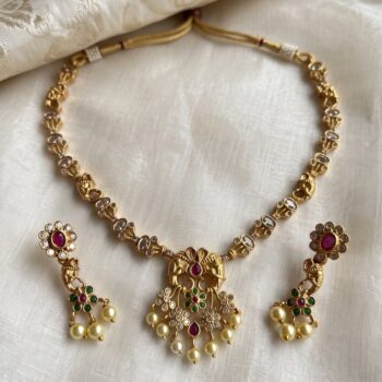 Gaja Gold-Plated Elephant Necklace Set