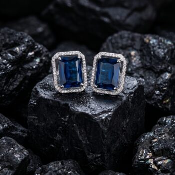 Kiki Blue Sapphire CZ Studs