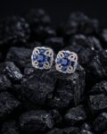 Molly Blue Sapphire Stud Earrings