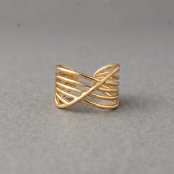 Robin Gold-Plated Multi-Layer Ring
